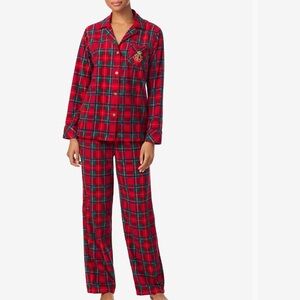 Ralph Lauren Double RL Red Plaid Women's Pajama Set